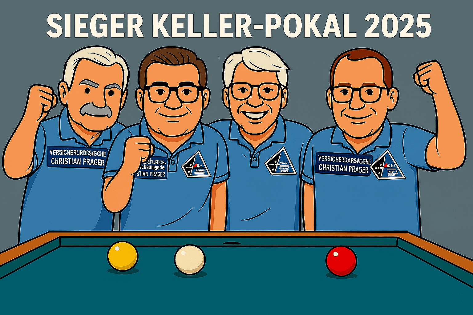 Die Sieger des Keller-Pokals 2025 vom BC Schwarz-Blau Horst-Emscher